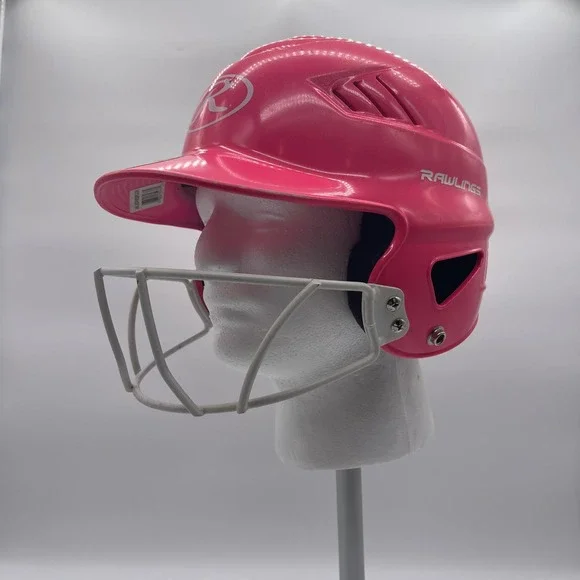 Rawlings RCFH Pink 6.5-7.5 Softball Batting Helmet + Face Guard WALRCFHMSBFG-OPK - Picture 12 of 16